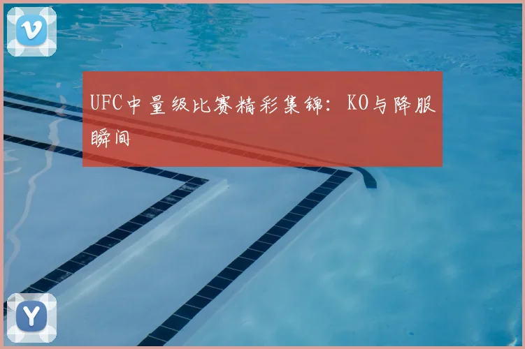 UFC中量级比赛精彩集锦：KO与降服瞬间